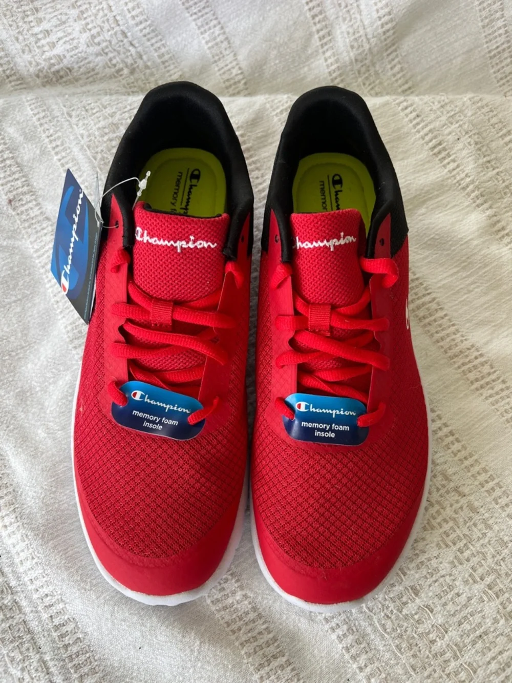 NWT Champion Men’s Red and Black Lightweight Running Shoes - Picture 2 of 8